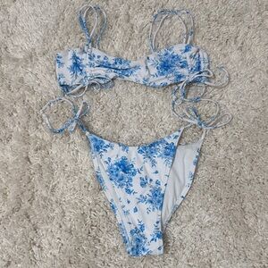 Blue Floral Bikini Set from target